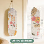 2PCS Boho Plastic Bag Holder for Kitchen Essentials, Reusable Hanging Grocery Bag Organizer, Washable Large Grocery Trash Garbage Bags Storage Dispenser Boho Kitchen Decor-07