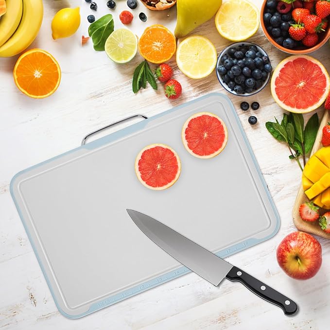 Cutting Boards for Kitchen, Charcuterie Chopping Boards 1 Pcs, Plastic Cutting Mat for Kitchen Dishwasher Safe