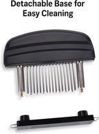 Meat Tenderizer Tool - 48 Stainless Steel Needle Blades for Tenderizing Chicken, Steak, Pork, Beef – Handheld Meat Tenderizer Stapler to Enhance Texture & Taste – Complete with Cleaning Brush