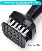 Aliglow Meat Tenderizer Needle Meat Hammer Mallet Tool Pounder For Tenderizing and Pounding Steak, Beef Pork Chicken BBQ And Poultry