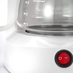 Dominion 4-Cup Coffeemaker Compact Coffee Pot Brewer Machine, Quiet Operation with On / Off LED Indicator Light, Convenient Cord Storage and Auto Pause Feature, Easy Anti-drip Coffeemaker with Coffee