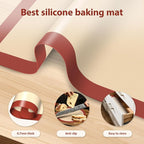 Silicone Baking Mat Set of 6, Baking Mats Silicone for Baking Sheets, Non-Stick & Reusable Silicone Mats for Baking Pastries, Macarons, Cookies, Pizza