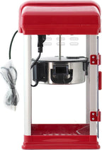 West Bend Stir Crazy Movie Theater Popcorn Popper, Gourmet Popcorn Maker Machine with Nonstick Popcorn Kettle, Measuring Tool and Popcorn Scoop for Popcorn Machine, 4-Qt., Red