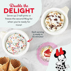 Disney Dash My Mug Ice Cream Maker Bundle - Mini Electric Ice Cream Maker - Creates Gelato, Sorbet & Frozen Yogurt - Easy to Clean & Use - 2 Mugs, Mickey & Minnie Design