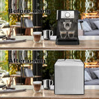 Dust Cover for Plus Espresso Machine BES500BSS Stainless Steel Dust Covers for De'Longhi Stilosa Manual Espresso Machine EC260BK Heavy Duty Waterproof Protective Cover Case (Silver)