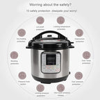 16 in 1 Multi Cooker, Dishwasher Stainless steel Pressure Cooker for Slow Cooker Rice Cooker Steam Pot Food Warmer (US Plug 110V)