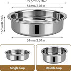 51mm Portafilter Filter Basket, Single Cup Reusable Stainless Steel Espresso Coffee Filters Basket Machine Replacement Accessories for Portafilter Coffee Machine