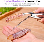 2 Pack Stainless Steel Shrimp Deveiner and Peeler Tool Multifunction Seafood Cleaning Knife for Quick Shelling Deveining Deshelling Professional Prawn Cleaner for Home Kitchen