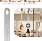 4PCS Coffee Scoop Spoons, 15ML (1 Tablespoon) Stainless Steel Measuring Spoons with Long Handle, Durable Coffee Scoopers for Ground Coffee, Tea and Baking Powder