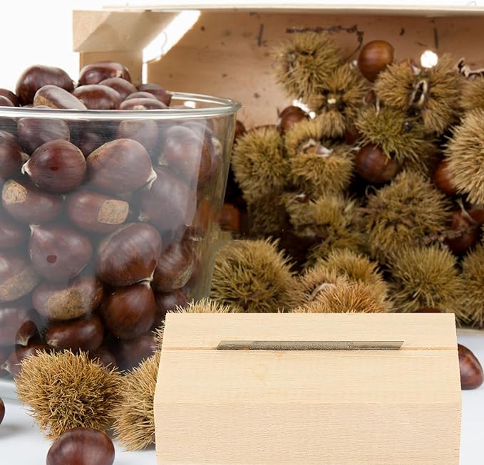 GARVALON Manual Chestnut Opener Nut Crackers Cross Cutter Tool for Home Use Convenient Nut Cracking Gadget Kitchen Specialty Tool