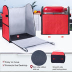 BAGSPRITE Full Open Stand Mixer Cover with Slider Base Compatible with KitchenAid 4.5/5 Qt Bowl-Lift Mixers – Dustproof Quilted Kitchen Aid Mixer Cover with Pockets for Accessories & Attachments