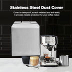 Dust Cover for Plus Espresso Machine BES500BSS Stainless Steel Dust Covers for De'Longhi Stilosa Manual Espresso Machine EC260BK Heavy Duty Waterproof Protective Cover Case (Silver)