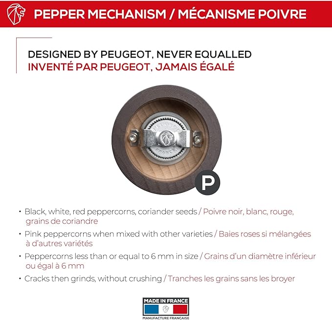 Peugeot Paris Classic 19-3/4-Inch Pepper Mill, Chocolate (870450/1)