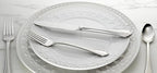 Lenox Silverware Set, Chelse Muse 65-Piece Flatware Set, Service For 12, 18/10 Stainless Steel, Dishwasher Safe, Knives Spoons And Forks Sets, Home And Kitchen Utensils (Silver, 65 Pieces)