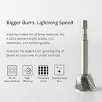 1Zpresso K-Ultra Manual Coffee Grinder Iron Gray with Carrying Case, Assembly Consistency Grind Stainless Steel Conical Burr, Foldable Handle, Numerical External Adjustable Setting, All-Round Grinder