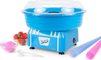 Kool-Aid Cotton Candy Machine - Fun Cotton Candy Machine for Kids with 2 Reusable Cones, 1 Sugar Scoop, and 1 Extractor Head – Blue