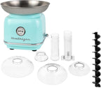 Nostalgia 4 Tier Electric Chocolate Fondue Fountain Machine for Parties - Melts Cheese, Queso, Candy, and Liqueur - Dip Strawberries, Apple Wedges, Vegetables, and More - 32-Ounce - Aqua