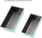 Monfish Bread loaf pan, loaf pans for oven home baking Bread mold 2lb loaf tin 10.5 x 6 x 3 inches Aluminized Steel Non Stick Coating For Home Baking 9x5 bread 2pcs