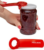 Jar Opener for Seniors with Arthritis, Plastic Jar Lid Opener for Weak Hands, Jar Opener Tool 5.5 inch – Red