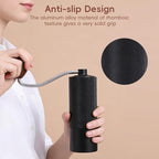 Manual Coffee Grinder with Stainless Steel Conical Grinding Burr Hand Crank Coffee Bean Grinder Mill for Espresso Pour Over French Press Moka for Office Home Camping Traveling