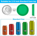 6 Pack Silicone Soda Can Cover Lids, Reusable Soda Can Lids Beer Can Covers Pop Can Covers, BPA Free Silicone Can Cover, Stopper and Protector for Soda, Beer, Beverage, Juice, Coke, Fits Standard Cans