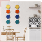 Menkxi 2 Pcs Plate Rack for Wall Vertical Vintage Wall Plate Holder Decorative for Display Hanger Brackets Mount Rack Arts with Screw and Nut Fittings for Display Dishes Picture Frame(4 Tier,Black)