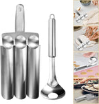 1set Stainless Steel Meatball Maker Tool Set Triple Meat Baller Spatula for Easy Meatball Making Lightweight Convenient Kitchen Gadget for Quick Cooking