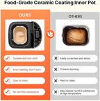 Bread Maker, 19-in-1 2LB Dough Machine, Nonstick Ceramic Pan Automatic Breadmaker with Gluten Free Setting, Automatic Compact Dough Machine Nonstick,Digital,3 Loaf Sizes, 2 Crust Colors, Black