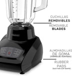 Taurus SEVILLA Countertop Blender | 48 oz Diamond Shaped Glass Jar | Touch Panel Controls with 6 Smart Pre Programmed Settings, 8 Speed Control & pulse function built-in | 550 watts