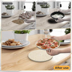 8" Trivets for Hot Dishes, 6 Pack Hot Pads for Kitchen Counter & Dining Table, Heat Resistant | Scratches | Stains Cotton Trivets for Hot Pots and Pans