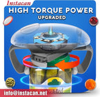 INSTACAN Higher Torque and One Touch Electric Jar Opener Easy Remove Almost Size Lid with Auto-Off, Powerful Bottle Opener for Arthritic Hands, Automatic Jar Opener for Weak Hands and Seniors (Black)