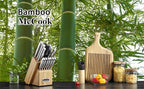 McCook® Knife Sets,German Stainless Steel Knife Block Sets with Built-in Sharpener (Pack of 2)