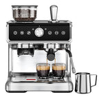 EUHOMY Espresso Machine with Grinder, 30 Grind Settings, 20 Bar Coffee Maker with 58mm Portafilter, Expresso Coffee Machines with Touch Screen for Home, Milk Frother for Latte & Cappuccino