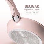 BECIGAR 8PCS Ceramic Cookware,Nonstick Ceramic Pan, Removable Handle Pots and Pans Set, Stackable Pan Set, Nonstick Pots and Pans Set Non Stick pot(Pink)