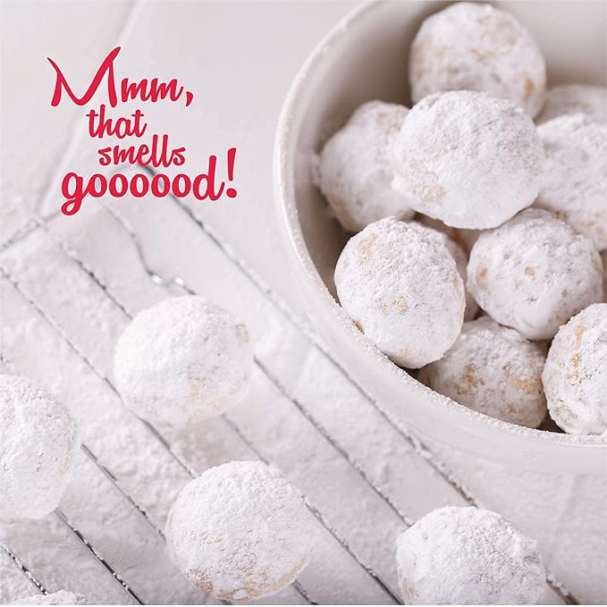Baketivity Kids Baking Set, Meal Cooking Party Supply Kit for Teens, Real Fun Little Junior Chef Essential Kitchen Lessons, Includes Pre-Measured Ingredients (Baketivity Kit, Snowball)