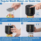 LOVE MOMENT Electric Mason Jar Vacuum Sealer Kit for Wide Mouth and Regular Mouth Mason Jars