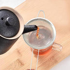 Honbay 4PCS 3.15 Inch Small Tea Strainers Mini Cocktail Strainer Stainless Steel Fine Mesh Strainer Colander Bar Strainer Tool Food Flour Egg White Loose Tea Strainer with Handle