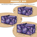 Marble Print Toaster Oven Cover for Kitchen Counter, Heavy Duty Heat-resistant Dust-proof Cover for Microwave Oven, Fit Most Small Appliance, Purple (Large-18.5 * 22.5 * 12.99 inches)