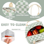 Bluboon Lunch Box for Women Cute Lunch Bag Reusable Insulated Lunch Bags Large Capacity Lunchbox Cooler for Work Picnic or Travel