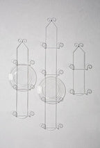 Tripar 4 Tier Vertical White Plate Rack for Collectible Plates, Plaques, Dishes, & China
