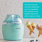 Americana Collection Elite EIM-1432M 1.5 Quart Automatic Easy Homemade Electric Ice Cream Maker, Frozen Yogurt, Sorbet, Gelato Treat, with Recipes, Mint