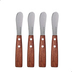Mini Spreading Knife Set - MATTSTONE HILL Butter Knife Set, Stainless Steel Multi-purpose Spreading Knives, Cream Cheese Knives - Rosewood Handle