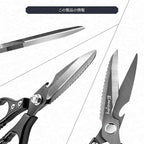Emojoy Kitchen Shears for Food, Titanium Kitchen Scissors All Purpose, Japanese 5Cr15MoV Steel Heavy Duty Blades for Meat, Herbs & Poultry, Dishwasher Safe