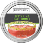 Bartesian Zesty Lime Salt Cocktail Glass Rimmer - Lime Green Cocktails Rimming Garnish for Bar Drink Glasses - Pairs Well With Kamikaze, Jalapeno Lime Shrub, and All Types of Margaritas