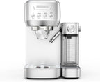 MAttinata CM1632 Cappuccino Machine 20 Bar, Professional Espresso Machines Coffee Maker for Home with Automatic Milk Frothering System, Barista Compact Latte Maker for Coffee Lovers, Stainless Steel