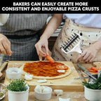 Orblue Pizza Dough Docker Pastry Roller with Spikes, Pizza Docking Tool for Home & Commercial Kitchen - Pizza Making Accessories that Prevent Dough from Blistering, Black