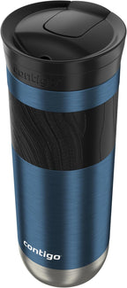 Contigo Byron 2.0 Stainless Steel Travel Mug with Snapseal Lid and Grip 20oz, Blueberry, Great for hot and cold beverages