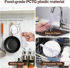 2Pcs Coffee Scoop Funnel 2Tbsp 51mm Espresso Tamper Kit, BPA-Free PCTG Dishwasher Safe, Fits K-Cup Reusable Pods/Espresso Machine, Coffee/Protein/Powder, Upgraded Combo Transparent, 2 Models A&B