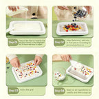 Rolled Ice Cream Maker, New Homemade Ice Cream Roller Maker, Instant Ice Cream Maker, DIY Fun Family Activity Rolled Ice Cream Tray for Yogurt, Sorbetand and Gelatod with 2 Scrapers(Green)