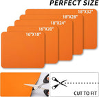 HotLive Dish Drying Mat for Kitchen Counter, Heat Resistant Drainer Mats with Non-slip Rubber Backed, Hide Stain Kitchen Super Absorbent Draining Mat, Easy to Clean Dish Rack Pad, Orange 18"x32"